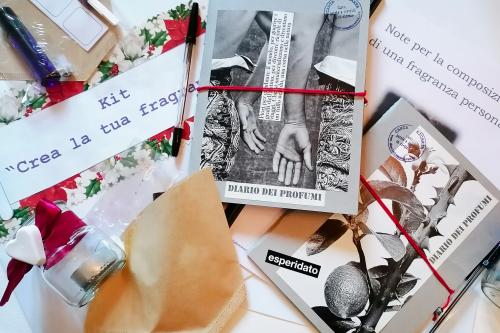 Kit per la creazione di un'essenza personalizzata durante un workshop a Como