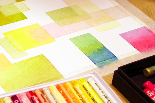Disegno realizzato durante il corso di pastelli ad olio vicino a Como in Lombardia