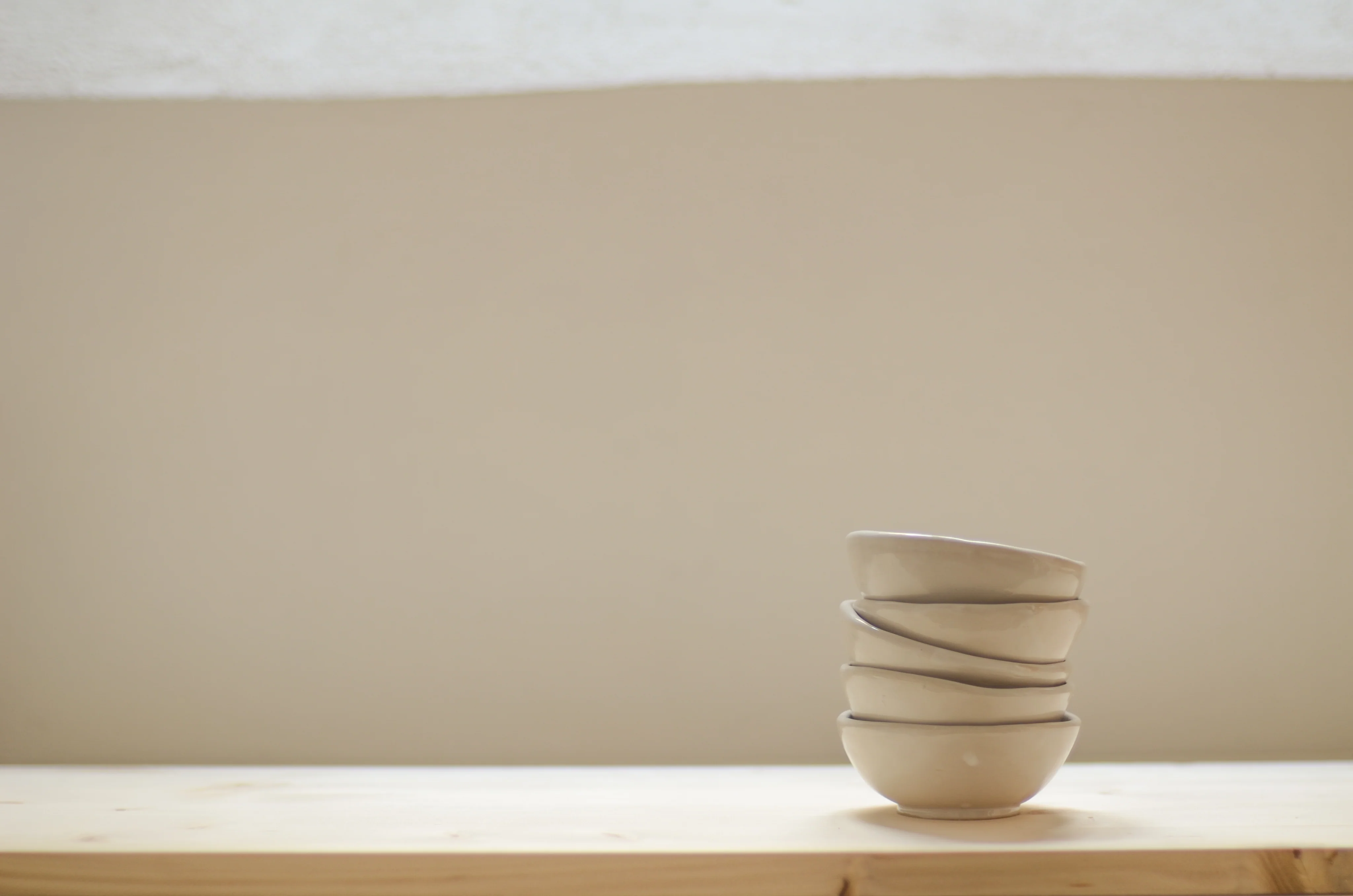 Ciotoline realizzate durante il workshop di ceramica a Brescia