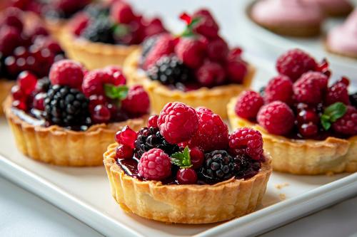 Tortine ai frutti di bosco preparate durante il corso di pasticceria a Milano in Lombardia